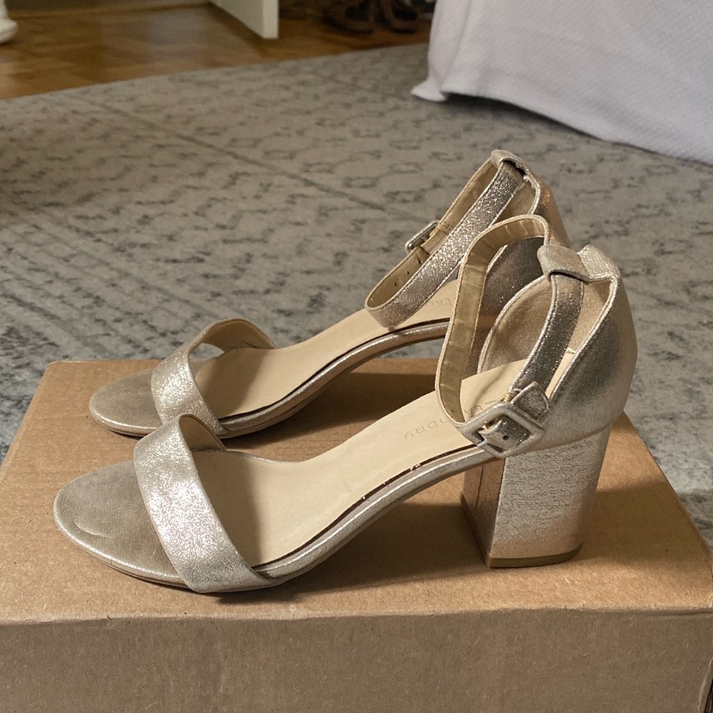Gold Shimmer Heels